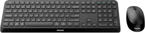 Photo de Pack 2en1 (Clavier/Souris) sans fil Philips Duo 4000-19 (Noir)