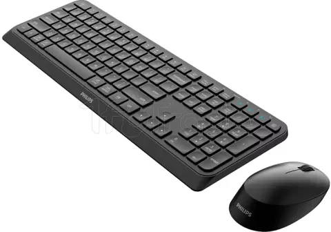 Photo de Pack 2en1 (Clavier/Souris) sans fil Philips Duo 4000-19 (Noir)