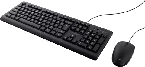 Photo de Pack 2en1 (Clavier/Souris) Trust Primo (Noir)