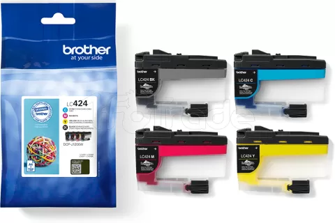 Photo de Pack 4 cartouches d'encre Brother LC-424 VAL (Noir + Couleurs)