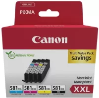 Photo de Pack 4 cartouches d'encre CANON CLI-581XXL ( couleurs + noir )