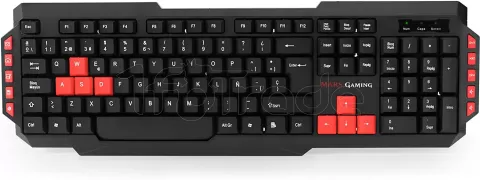 Photo de Pack Gamer 4en1 (Clavier/Souris/Casque/Tapis) Mars Gaming MRCP1 (Noir/Rouge)