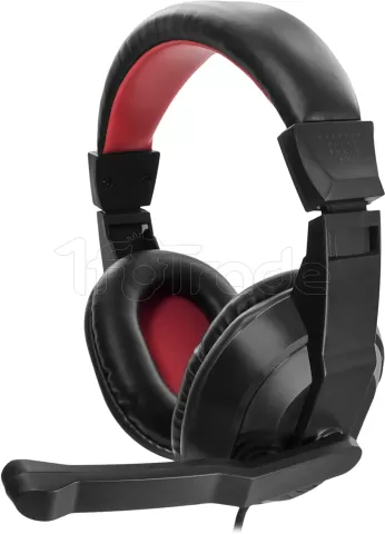 Photo de Pack Gamer 4en1 (Clavier/Souris/Casque/Tapis) Mars Gaming MRCP1 (Noir/Rouge)