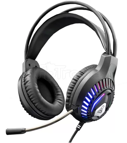 Photo de Pack Gamer 4en1 (Clavier/Souris/Casque/Tapis) The G-Lab Combo Plutonium RGB (Noir)