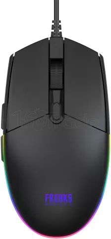 Photo de Pack Gamer 4en1 (Clavier/Souris/Tapis) Freaks & Geeks Polychroma RGB (Noir)