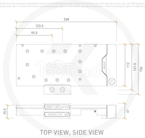 Photo de Plaque arrière Waterblock GPU Ekwb EK-Quantum Vector² RE RTX 3080/90 ABP RGB (Noir)