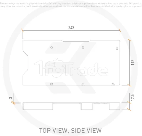 Photo de Plaque arrière Waterblock GPU Ekwb EK-Quantum Vector² RE RTX 3080/90 (Argent)