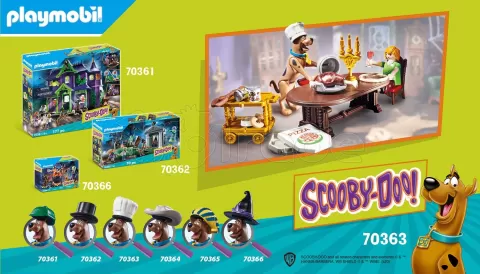 Photo de Playmobil 70363 Scooby-Doo - Salle de diner avec Sammy