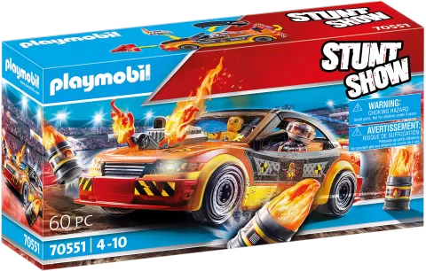 Photo de Playmobil 70551 Stuntshow - Stuntshow Voiture crash test avec mannequin