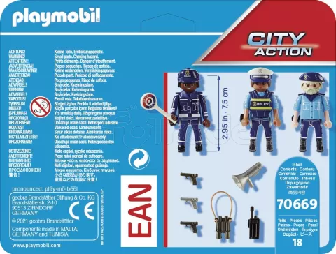 Photo de Playmobil 70669 City Action - Equipe de policiers