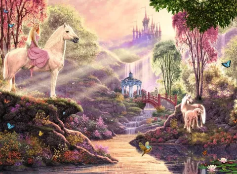 Photo de Puzzle Ravensburger - La Rivière magique (500 pièces)