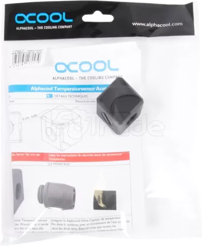 Photo de Raccord 5 voies pour G1/4 Alphacool Eiszapfen (Noir)