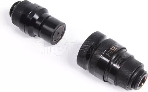 Photo de Raccord autobloquant MF Alphacool Eiszapfen Quick Coupling G1/4 (Noir)