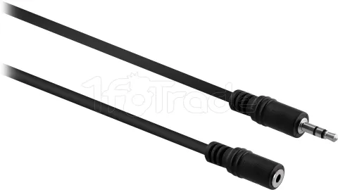 Photo de Rallonge Câble Jack 3,5mm T'nB M/F 2m (Noir)