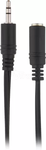 Photo de Rallonge Câble Jack 3,5mm T'nB M/F 5m (Noir)