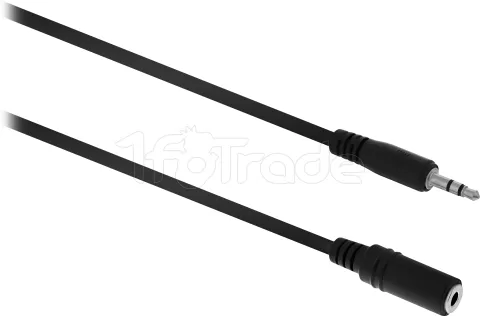 Photo de Rallonge Câble Jack 3,5mm T'nB M/F 5m (Noir)