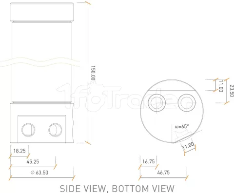 Photo de Réservoir Ekwb EK-RES X3 150 (Transparent/Noir)