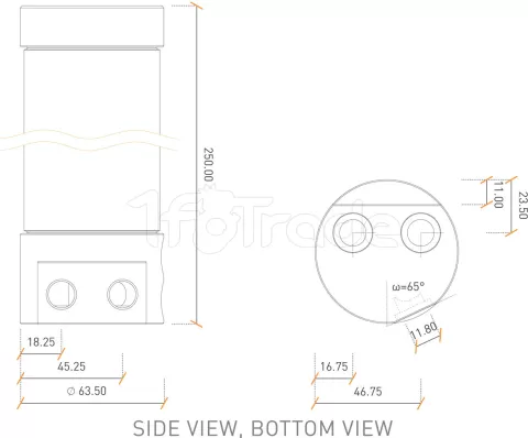 Photo de Réservoir Ekwb EK-RES X3 250 (Transparent/Noir)