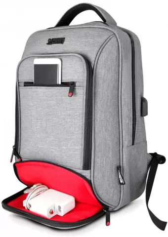 Photo de Sac à dos Ordinateur Portable Urban Factory Mixee 14"max (Gris)