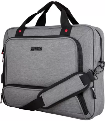 Photo de Sacoche Ordinateur Portable Urban Factory Mixee 15,6"max (Gris)