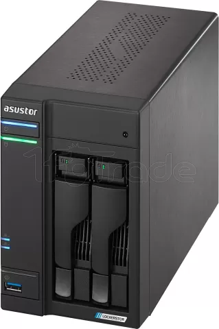 Photo de Serveur NAS Asustor Lockerstor 2 Gen2 AS-6702T - 2 baies (Noir)