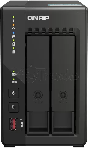 Photo de Serveur NAS Qnap TS-253E 8Go - 2 baies (Noir)