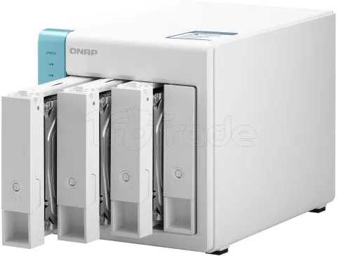 Photo de Serveur NAS Qnap TS-431P3 2Go - 4 baies (Blanc/Bleu)