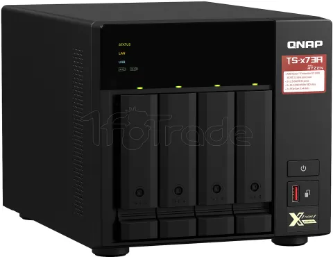 Photo de Serveur NAS Qnap TS-473 8Go - 4 baies (Noir)