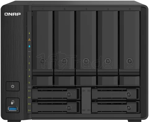 Photo de Serveur NAS Qnap TS-932PX 4Go - 9 baies (Noir)