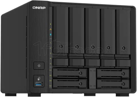 Photo de Serveur NAS Qnap TS-932PX 4Go - 9 baies (Noir)