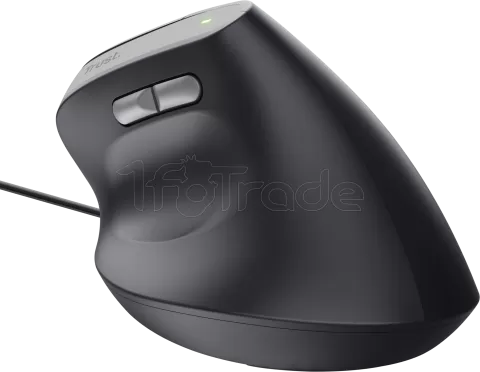 Photo de Souris filaire ergonomique Trust Bayo II (Noir)