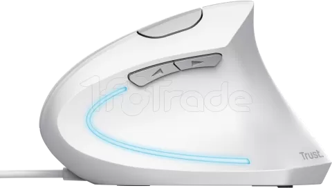 Photo de Souris filaire ergonomique Trust Verto (Blanc)