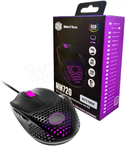 Photo de Souris filaire Gamer Cooler Master MasterMouse MM720 RGB (Noir Mat)