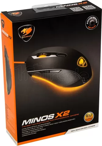 Photo de Souris filaire Gamer Cougar Minos X2 RGB (Noir)