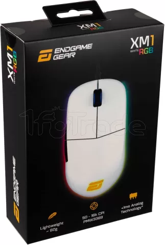 Photo de Souris filaire Gamer Endgame Gear XM1 RGB (Blanc)