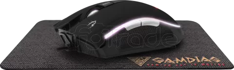 Photo de Souris filaire Gamer Gamdias Zeus E2 RGB avec Tapis de souris (Noir)