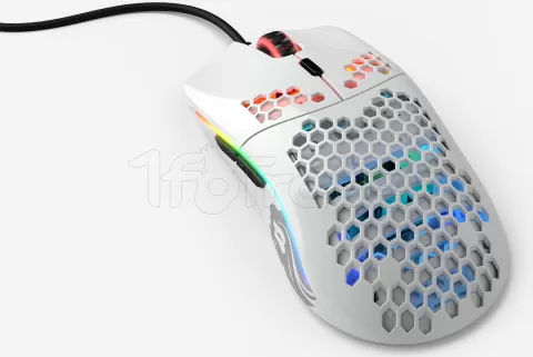 Photo de Souris filaire Gamer Glorious PC Gaming Race Model O Minus (O-) RGB (Blanc Brillant)