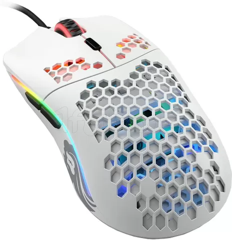 Photo de Souris filaire Gamer Glorious PC Gaming Race Model O RGB (Blanc)