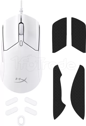 Photo de Souris filaire Gamer HyperX Pulsefire Haste 2 RGB (Blanc)