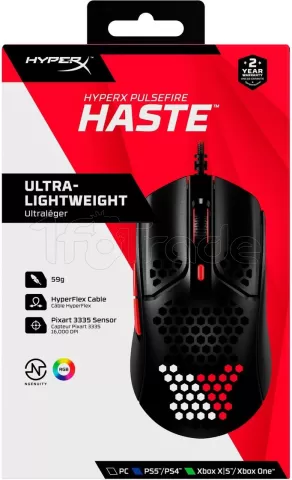 Photo de Souris filaire Gamer HyperX Pulsefire Haste (Noir)