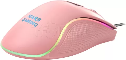 Photo de Souris filaire Gamer Mars Gaming MM218 RGB (Rose/Noir)