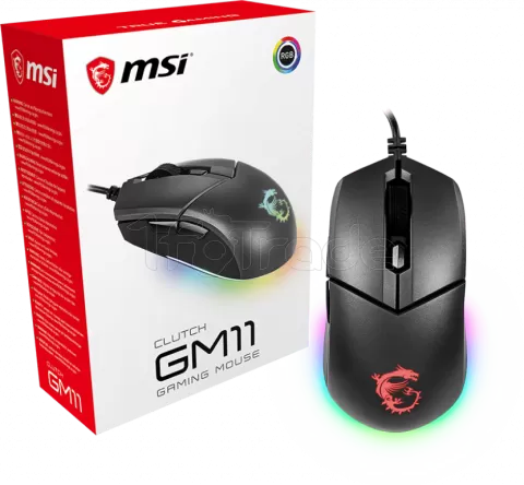 Photo de Souris filaire Gamer MSI Clutch GM11 RGB (Noir)