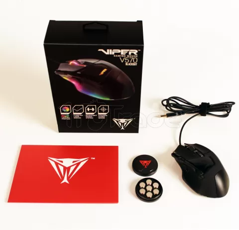 Photo de Souris filaire Gamer Patriot Viper V570 Blackout RGB (Noir)