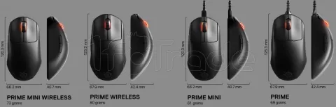 Photo de Souris filaire Gamer SteelSeries Prime Mini RGB (Noir)