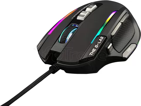 Photo de Souris filaire Gamer The G-Lab Kult Nitrogen Atom RGB (Noir)