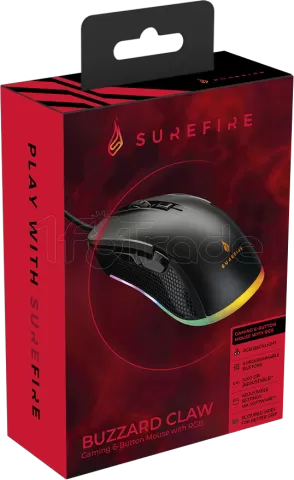 Photo de Souris filaire Gamer Verbatim SureFire Buzzard Claw RGB (Noir)