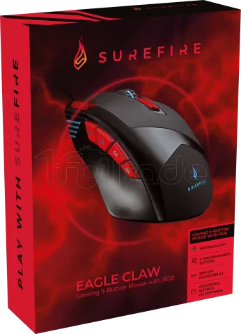 Photo de Souris filaire Gamer Verbatim SureFire Eagle Claw RGB (Noir)