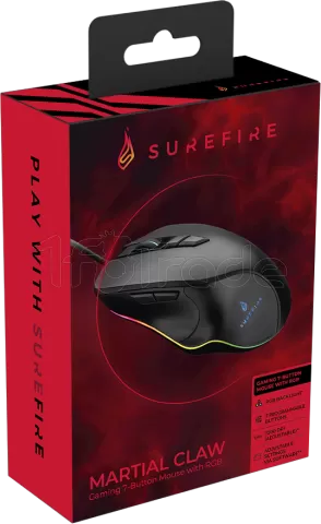 Photo de Souris filaire Gamer Verbatim SureFire Martial Claw RGB (Noir)