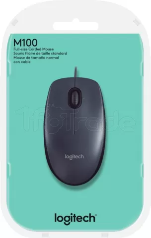 Photo de Souris filaire Logitech M100 (Noir/Gris)