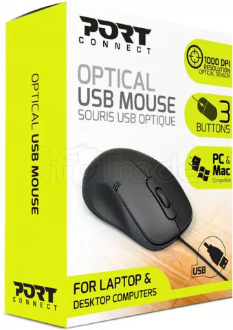 Photo de Souris filaire Port Designs Office Pro (Noir)